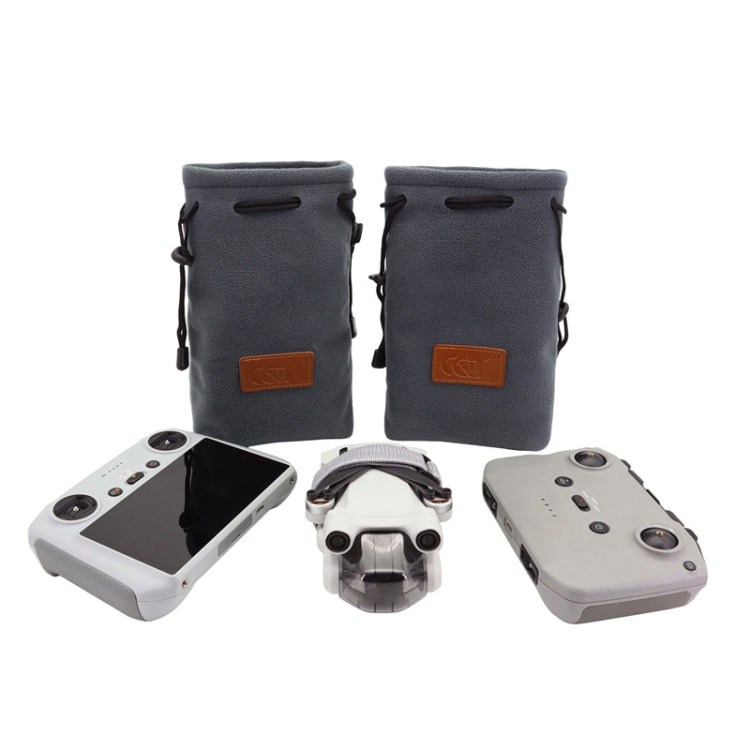 CQT Storage Bag Thick Flannel Bag For DJI Mini 3 Pro,Specification: 2 PCS Bag - Carry Cases & Bags by CQT | Online Shopping UK | buy2fix