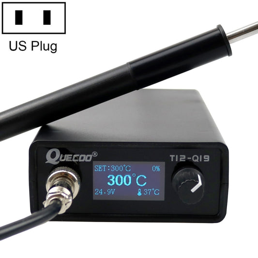 QUECOO 1.3 Inch Display Soldering Station with Handle, Set: US Plug (Q19+M8) - Home & Garden by QUECOO | Online Shopping UK | buy2fix