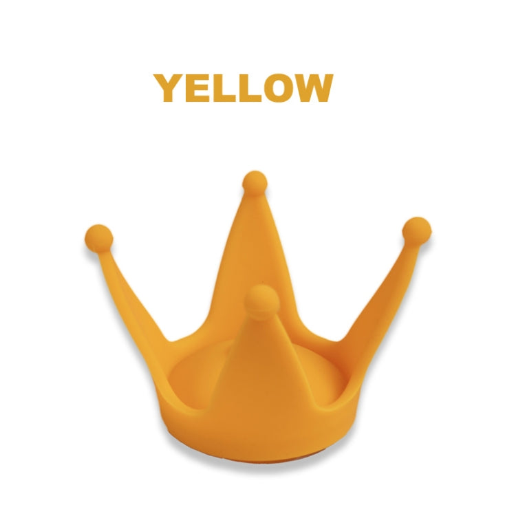 2PCS Motorcycle Crown Sucker Helmet Decoration(Yellow) - In Car by buy2fix | Online Shopping UK | buy2fix