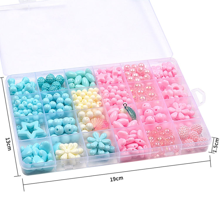 24 Grid Acrylic Beaded Kids DIY Necklace Bracelet Toys(Colorful Girl) - DIY Developmental Toys by buy2fix | Online Shopping UK | buy2fix