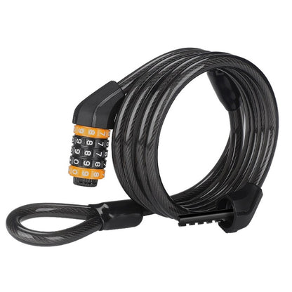WEST BIKING Bicycle Anti-Theft Cable Combination Lock, Length: 2M With Buckle Rope - Bicycle Locks & Bicycle Pumps by WEST BIKING | Online Shopping UK | buy2fix