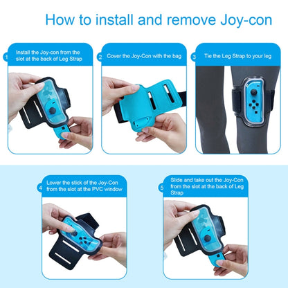 2PCS JYS JYS-NS242 For Nintendo Switch Joy-con Small Handlebar Leg Sports Straps(Red Blue) - Others by JYS | Online Shopping UK | buy2fix