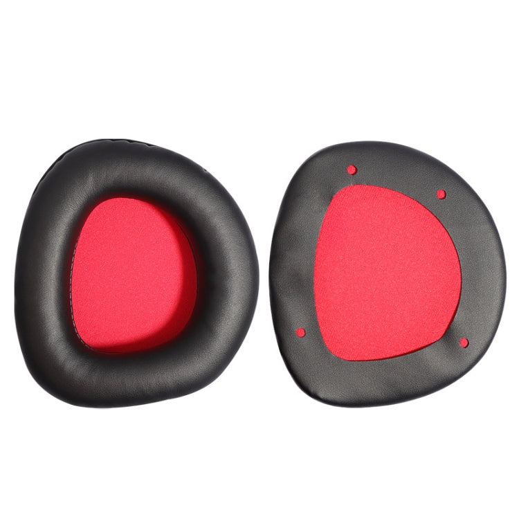 2 PCS Slow Rebound Sponge Headphone Cover Cushion For DAREU EH712/EH715(Black Red Net) - Apple Accessories by buy2fix | Online Shopping UK | buy2fix