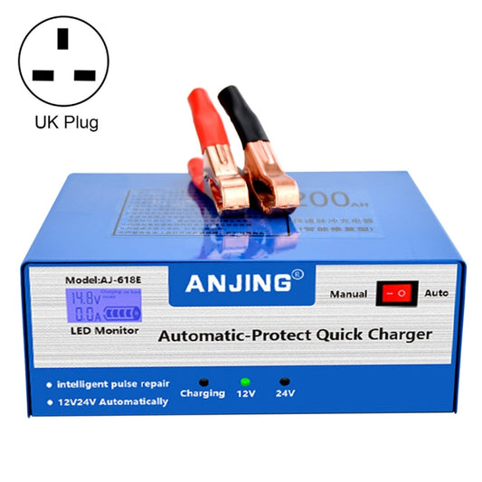 ANJING AJ-618E Battery Charger Car Battery Repairer, Model: UK Plug - In Car by buy2fix | Online Shopping UK | buy2fix