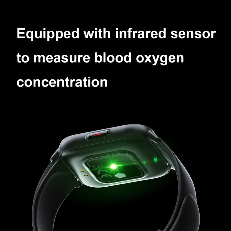 QS16Pro 1.69-Inch Health Monitoring Waterproof Smart Watch, Supports Body Temperature Detection, Color: Green - Smart Wear by buy2fix | Online Shopping UK | buy2fix