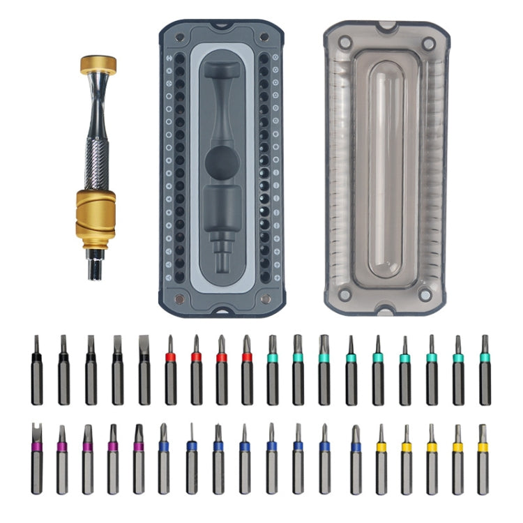 37 In 1 Aluminum Glasses Screwdriver Set Computer Watch Dismantling Repair Tools - Repair & Spare Parts by buy2fix | Online Shopping UK | buy2fix