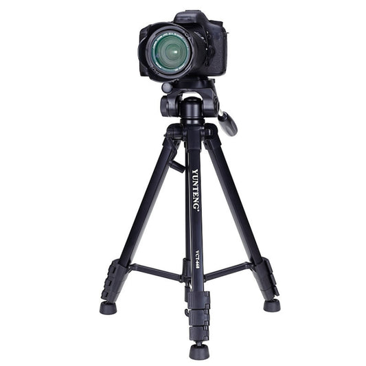 YUNTENG VCT-668RM Portable SLR Camera Tripod Mobile Phone Live Broadcast Support(Black) - Camera Accessories by YUNTENG | Online Shopping UK | buy2fix