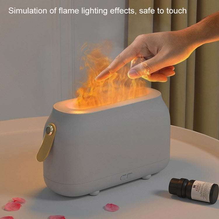 Simulation Flame Aromatherapy Humidifier Bedroom Ambient Light, Color: Green - Home & Garden by buy2fix | Online Shopping UK | buy2fix
