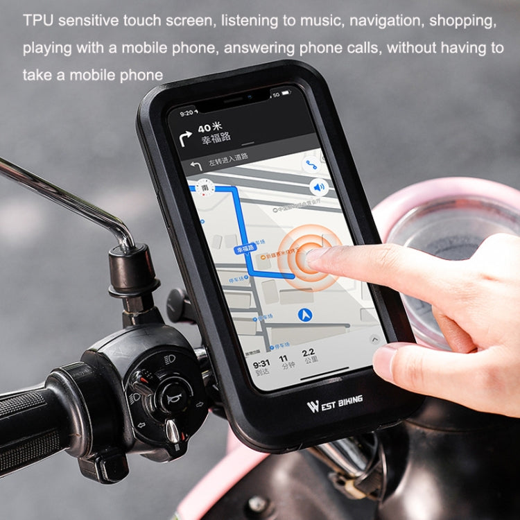 WEST BIKING Bicycle Riding Waterproof and Shockproof Phone Bracket, Style: Raise Handlebar - Outdoor & Sports by WEST BIKING | Online Shopping UK | buy2fix