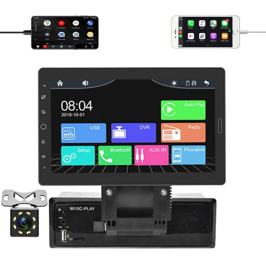1310C 10.1 inch Car Full Screen Touch HD MP5 Wired Carplay Player, Style: Standard+8 Light Camera - In Car by buy2fix | Online Shopping UK | buy2fix