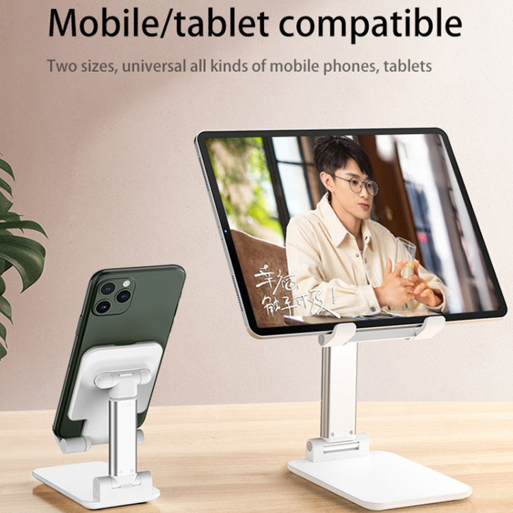 SSKY X5 Desktop Phone Live Foldable Tablet Bracket, Style: Double Rod Tablet Version (Black) - Desktop Holder by SSKY | Online Shopping UK | buy2fix