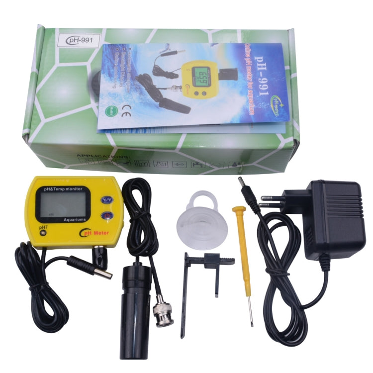 PH Tester Durable Acid Meter Swimming Pool Temperature Monitor With Backlight, Plug Type: EU Plug - Consumer Electronics by buy2fix | Online Shopping UK | buy2fix