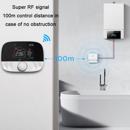 WiFi Wireless Water Heating Gas Boiler Thermostat(White) - Consumer Electronics by buy2fix | Online Shopping UK | buy2fix