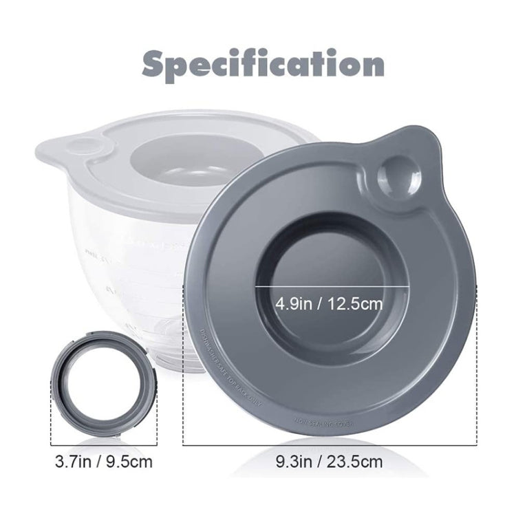 KA-T5 For KitchenAid K5GB 5QT Tilt Head Stand Mixer Glass Bowl Seal Lid - Home & Garden by buy2fix | Online Shopping UK | buy2fix