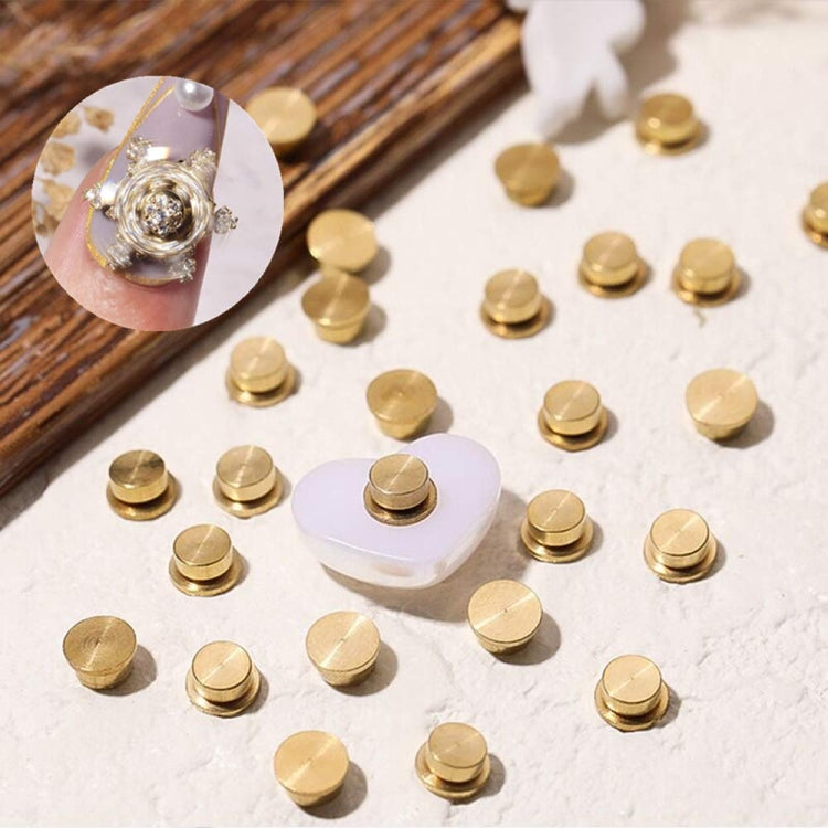 20pcs Metal Rotatable Bearing For DIY Crystal Jewelry Nail Art Decorations 3.7x3.5x2.2mm - Others by buy2fix | Online Shopping UK | buy2fix