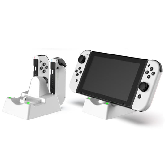 Game Console Handle Stand Charger For Nintendo Switch/Switch Oled/Switch Lite(White) - Charger & Power by buy2fix | Online Shopping UK | buy2fix
