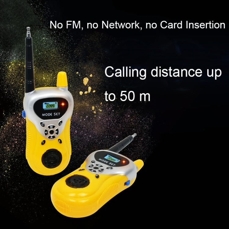 2289 1 Pair Children Mini Walkie Talkie Toys Wireless Talking Outdoor Interactive Toys(Yellow) - Consumer Electronics by buy2fix | Online Shopping UK | buy2fix