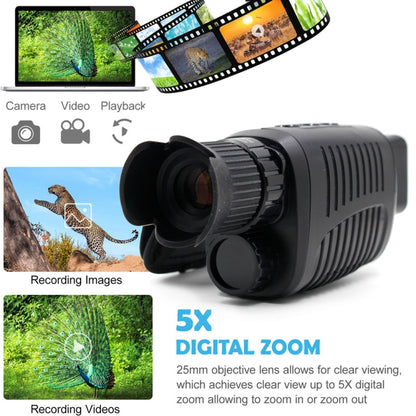 Video Pictures 5X HD 1080P Digital Night Visual Instrument Infrared Single Tube Binoculars+16G Memory - Monocular Binoculars by buy2fix | Online Shopping UK | buy2fix