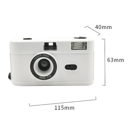 R2-FILM Retro Manual Reusable Film Camera for Children without Film(White+Black) - Consumer Electronics by buy2fix | Online Shopping UK | buy2fix