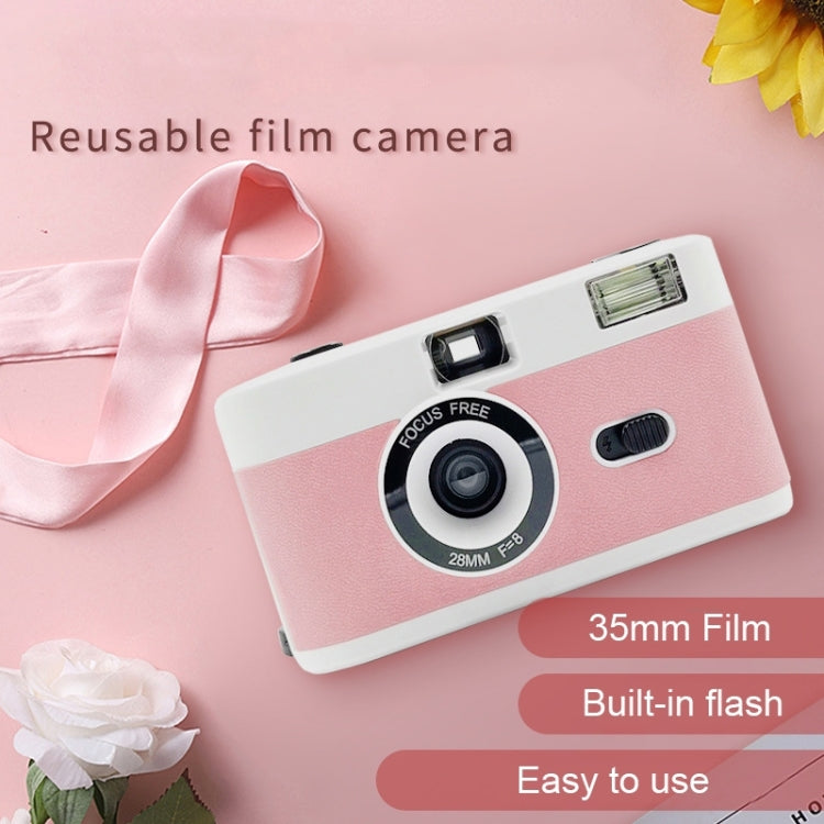 R2-FILM Retro Manual Reusable Film Camera for Children without Film(White+Black) - Consumer Electronics by buy2fix | Online Shopping UK | buy2fix