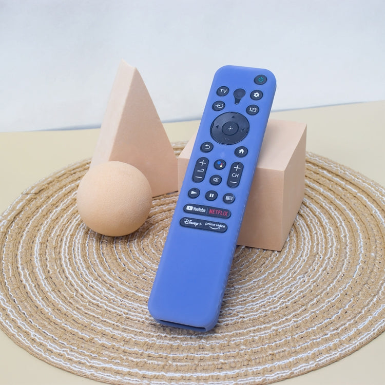 Y56 Voice Remote Silicone Anti-Fall Protective Case For Sony RMF-TX800U/C/P/T/900U(Luminous Blue) - Remote Control Covers by buy2fix | Online Shopping UK | buy2fix