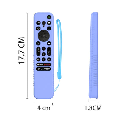 Y56 Voice Remote Silicone Anti-Fall Protective Case For Sony RMF-TX800U/C/P/T/900U(Luminous Blue) - Remote Control Covers by buy2fix | Online Shopping UK | buy2fix