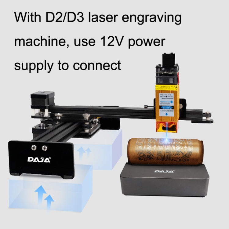 DAJA R3 For D2 / D3 / X1 / M1 Laser Carving Machine Rotation Shaft(Black) - DIY Engraving Machines by DAJA | Online Shopping UK | buy2fix