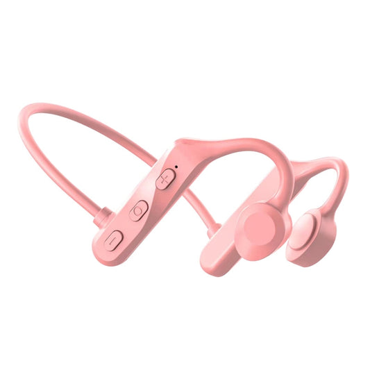 K69 Bluetooth Headset Sound Conduction Binoconic Business Sports Earphone(Pink) - Sport Earphone by buy2fix | Online Shopping UK | buy2fix