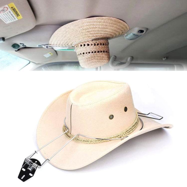 Car Stainless Steel Hat Storage Bracket - In Car by buy2fix | Online Shopping UK | buy2fix