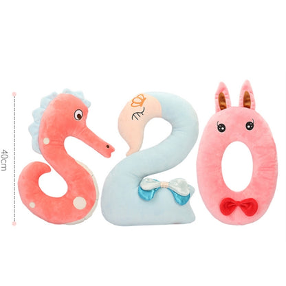 40cm Number Plush Doll Toys Soft Pillow For Kids Children(Number 8) - Soft Toys by buy2fix | Online Shopping UK | buy2fix