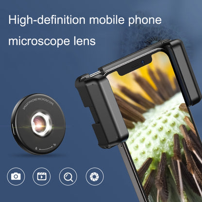 APEXEL  APL-MS009 100X Magnification Jewelry Appraisal Macro Mobile Phone Microscope Lens with LED - Macro & Wide-angle by APEXEL | Online Shopping UK | buy2fix