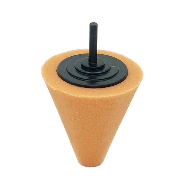 Car Cone 3 inch Polishing Sponge Waxing Sponge Wheel(Orange) - In Car by buy2fix | Online Shopping UK | buy2fix