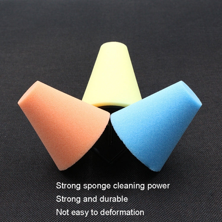 Car Cone 3 inch Polishing Sponge Waxing Sponge Wheel(Orange) - In Car by buy2fix | Online Shopping UK | buy2fix