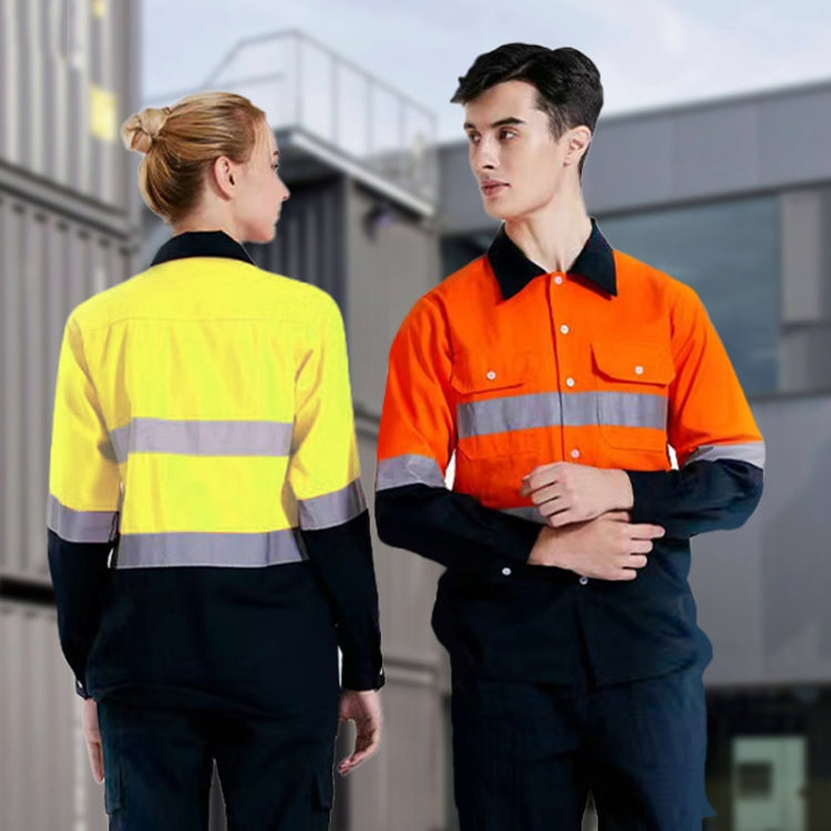 Pure Cotton Long-sleeved Reflective Clothes Overalls Work Clothes, Size: M(Single Reflector Pants) - Workplace Safety Supplies by buy2fix | Online Shopping UK | buy2fix