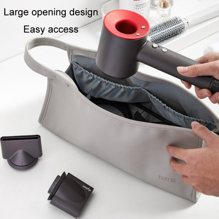 Baona BN-DS001 for Dyson Hair Dryer Accessories Leather Organizer(Light Apricot) - Consumer Electronics by Baona | Online Shopping UK | buy2fix