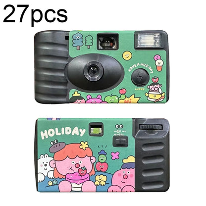27pcs Holidays Retro Film Camera Waterproof Cartoon Decorative Stickers without Camera - Consumer Electronics by buy2fix | Online Shopping UK | buy2fix