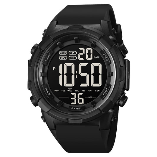 SKMEI 1845 Outdoor Waterproof Large Dial Multifunctional Sports Men Watch(Black) - Sport Watches by SKMEI | Online Shopping UK | buy2fix