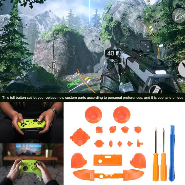 For Xbox Series X Controller Thumbstick LB RB Bumpers Trigger Buttons With Screwdriver Accessories(Orange) - Repair & Spare Parts by buy2fix | Online Shopping UK | buy2fix