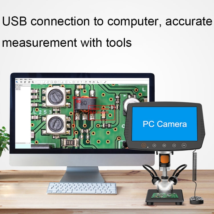 1000X 9-Inch HD Circuit PCD Board Inspection And Maintenance Digital Microscope(MS3-A) - Consumer Electronics by buy2fix | Online Shopping UK | buy2fix