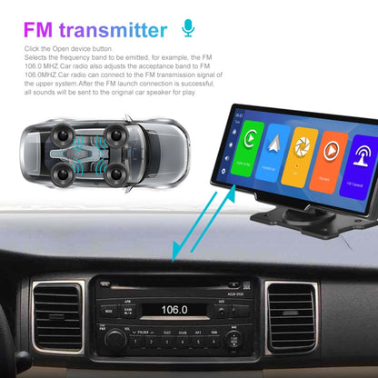 A3073 HD Wired 9.3 Inch 1 To 1 Smart Player With Wireless Carplay Two-way Video Split-screen Display(Black) - In Car by buy2fix | Online Shopping UK | buy2fix