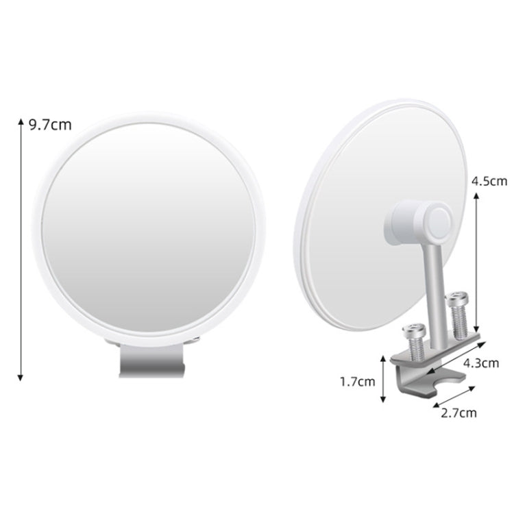 1pair Car Rearview Auxiliary Mirror Blind Spot Viewing Mirror(White) - In Car by buy2fix | Online Shopping UK | buy2fix