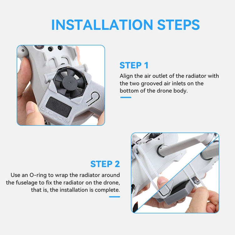 For DJI Mini 3 Pro RCSTQ Flight Fuselage Radiator Cooling Fan Drone Accessories(As Show) - Others by RCSTQ | Online Shopping UK | buy2fix