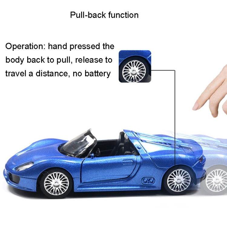 1:36 Simulation Alloy Sports Car Model Children Toy Car(Blue) - Model Toys by buy2fix | Online Shopping UK | buy2fix