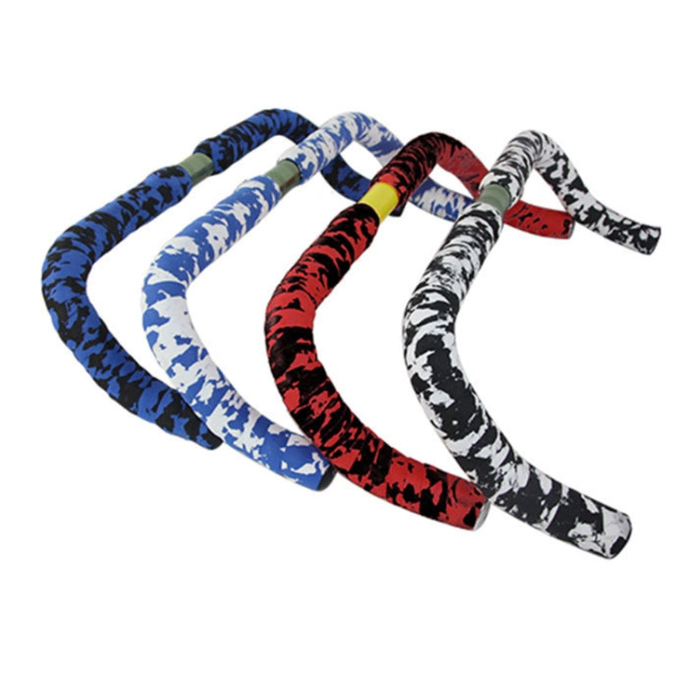 Camouflage Bicycle Curved Handlebar Straps(Blue Black) - Decorative Accessories by buy2fix | Online Shopping UK | buy2fix