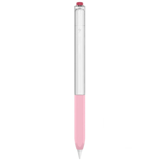 For Apple Pencil 2 AhaStyle PT-LC05 Jelly Style Translucent Silicone Protective Pen Case(Pink) - Pencil Accessories by AhaStyle | Online Shopping UK | buy2fix