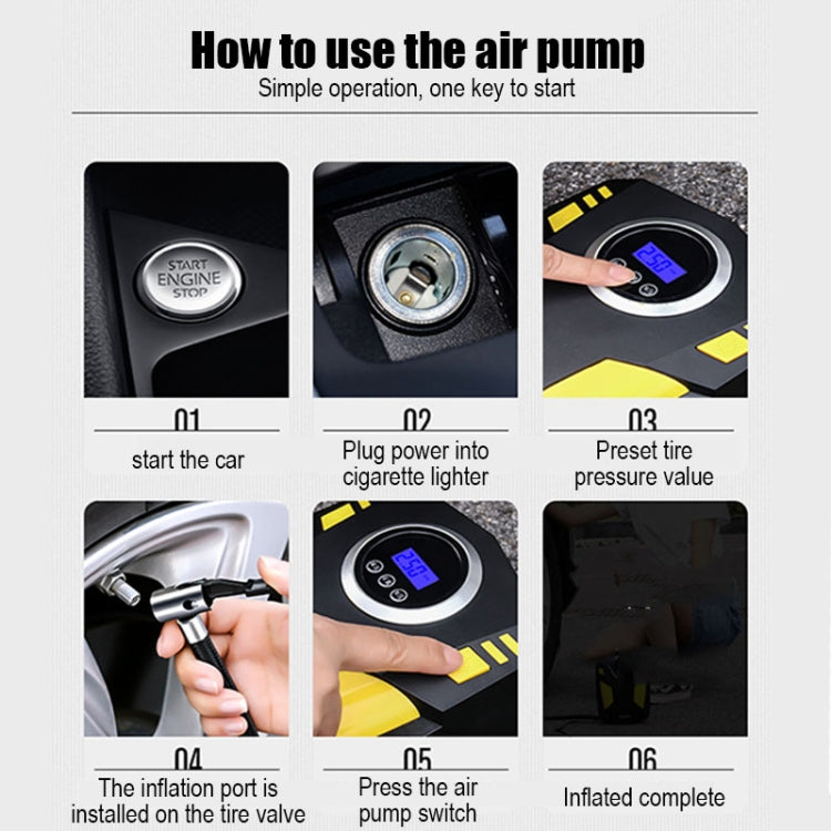 SUITU  ST-5002 DC 12V Wired Car Air Compressor Tire Inflator 150 PSI Auto Air Pump Digital Display Model - Inflatable Pump by buy2fix | Online Shopping UK | buy2fix