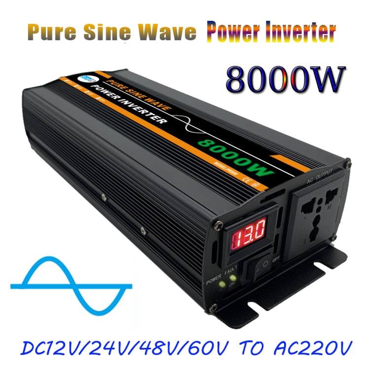 8000W 12V to 220V High Power Car Pure Sine Wave Inverter Power Converter - Pure Sine Wave by buy2fix | Online Shopping UK | buy2fix