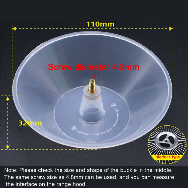 F004 4.8mm Range Hood Oil Connection Box PP Plastic Screw Oil Cup - Range Hoods & Parts by buy2fix | Online Shopping UK | buy2fix