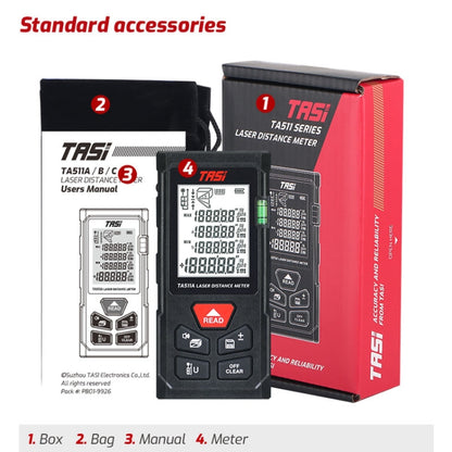 TASI TA511B 70m Laser Handheld Distance Measuring Room Infrared Measuring Instrument - Laser Rangefinder by buy2fix | Online Shopping UK | buy2fix