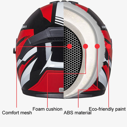 GXT Electric Vehicle Four Seasons Sun Protection & Windshield Double Lens Helmet, Size: L(Matt Black) - Helmets by GXT | Online Shopping UK | buy2fix